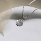 Nasen-Fingerabdruck Kette - Runder Anhänger