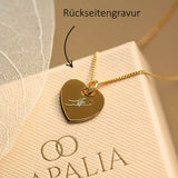 Handabdruck Kette Herz Anhänger