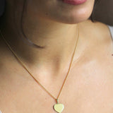 Fingerabdruck Kette Herz Abdruck Halb Halb- Herz Anhänger