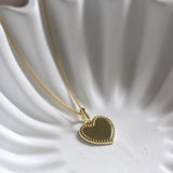 Namenskette - 5 Milliemes vergoldet - Herz - Anhänger