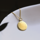 Koordinaten Kette Breitengrad & Längengrad - Runder Anhänger