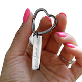 Personalisierter Schlüsselanhänger -  Silber Schlüsselanhänger mit Gravur