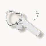 Personalisierter Schlüsselanhänger -  Silber Schlüsselanhänger mit Gravur